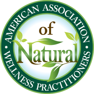 AANWP logo seal in circular form representing the American Association of Natural Wellness Practitioners.