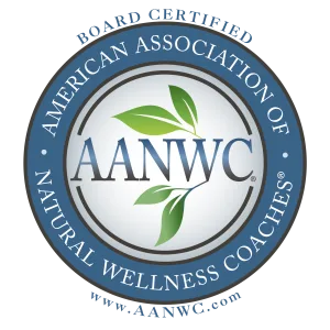 Board Certified American Association of Natural Wellness Coaches (AANWC) certification badge