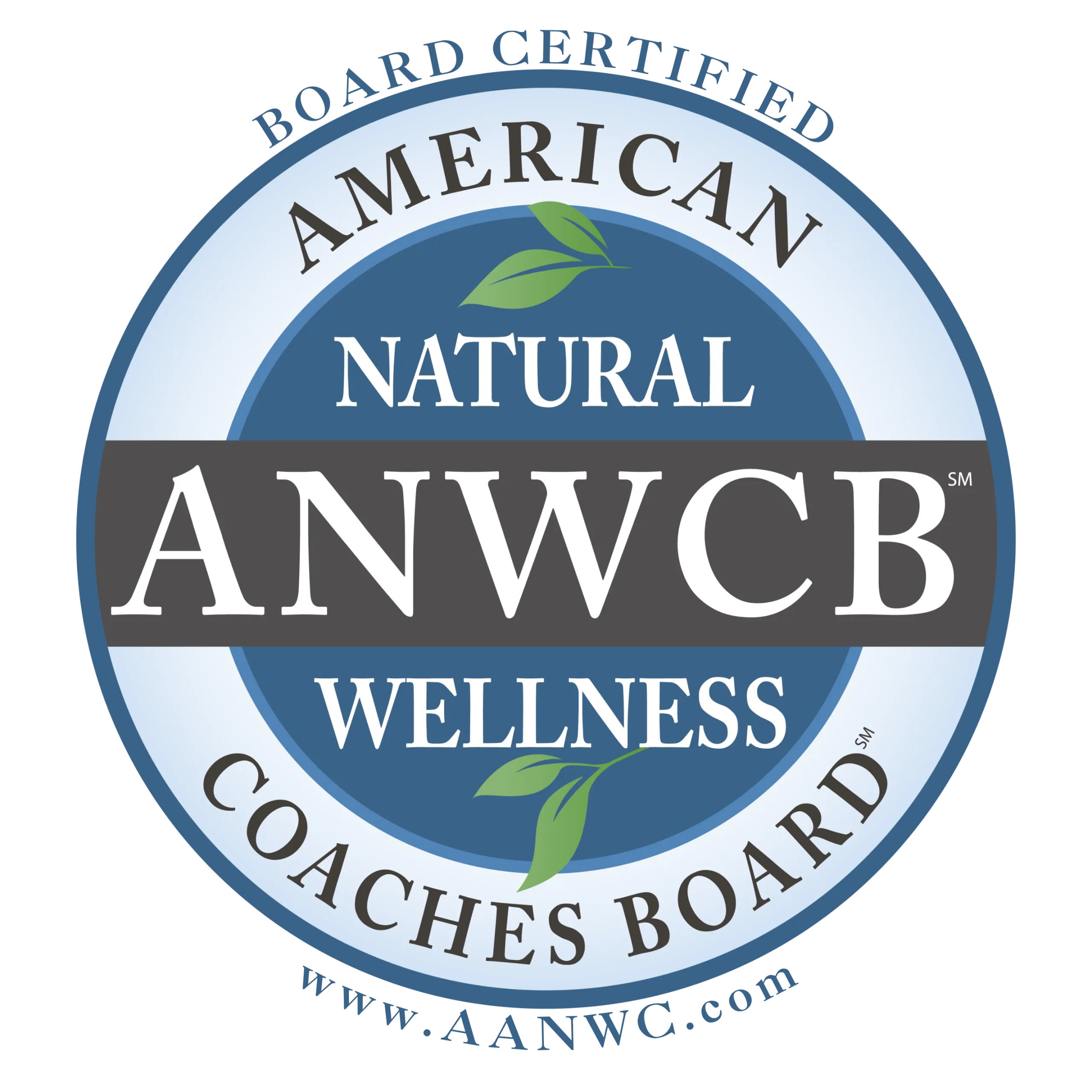 Board Certified American Natural Wellness Coaches Board (ANWCB) certification badge