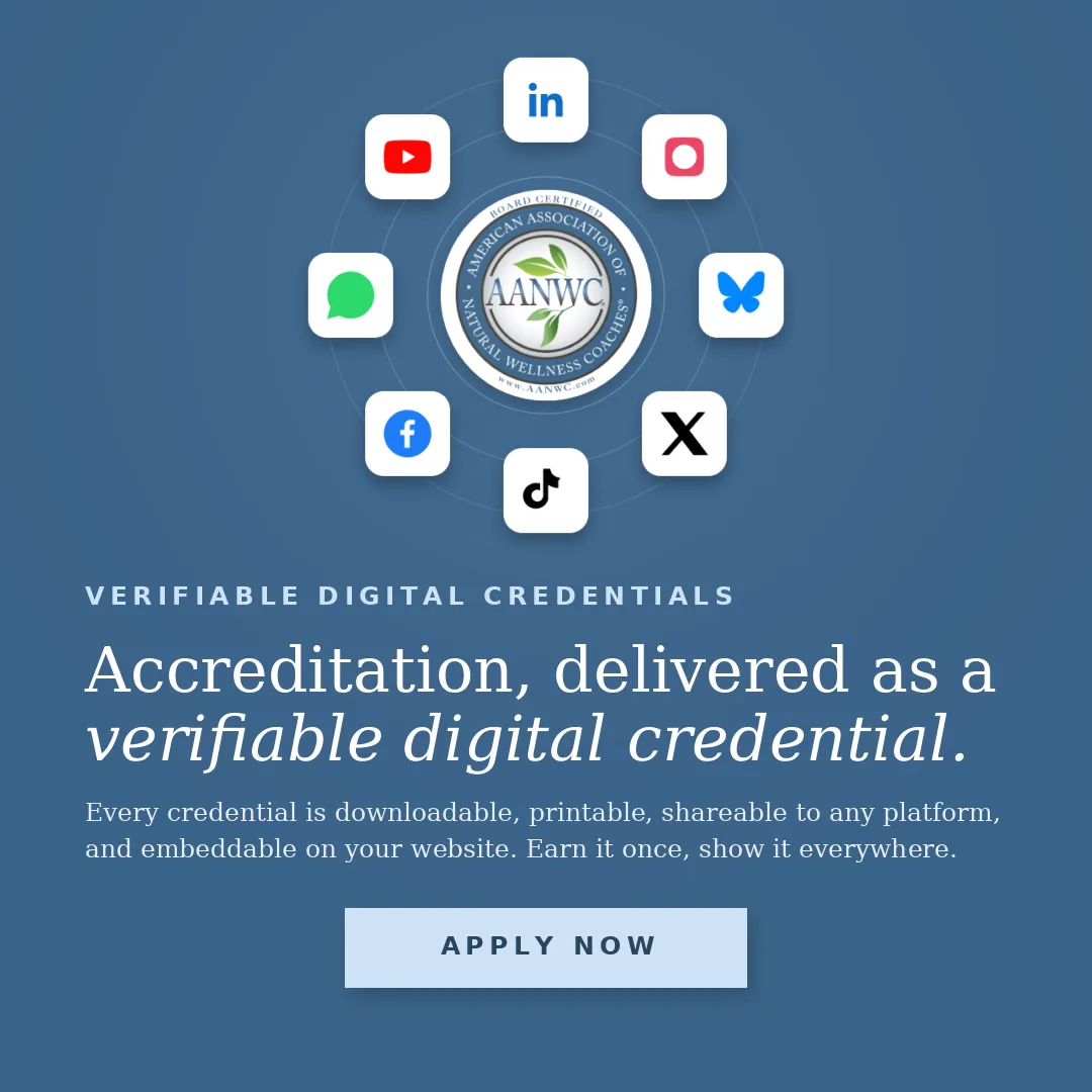 AANWC verifiable digital accreditation credential graphic
